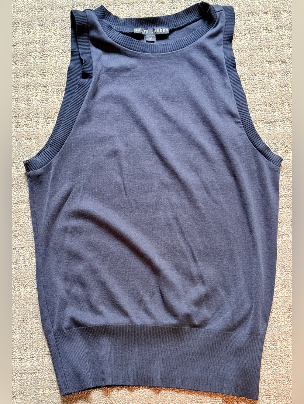 90s vintage Ralph Lauren sleeveless knit tank top M